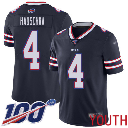 Youth Buffalo Bills #4 Stephen Hauschka Limited Navy Blue Inverted Legend 100th Season NFL Jersey->women nfl jersey->Women Jersey